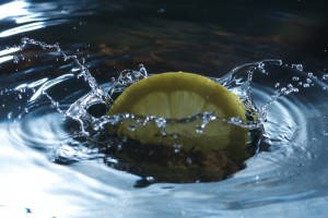 Lemon and water